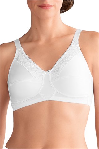 Amoena Nancy Bra in White on Model