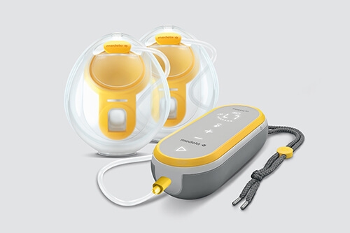 The yellow pump with the hands-free flanges.