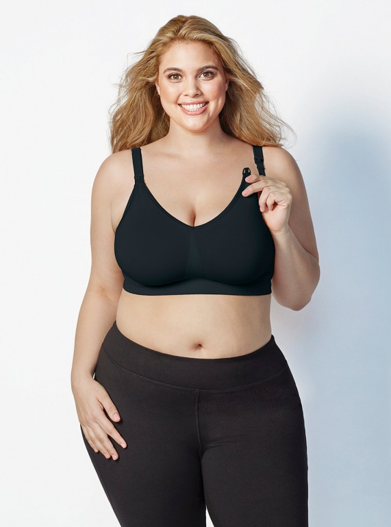 Bravado! Designs 1401 Body Silk Seamless Nursing Bra Black