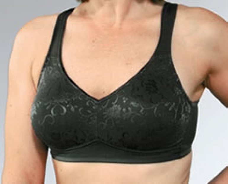 Classique 732 Post Mastectomy Fashion Bra-Black-46A