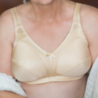 ABC 118 Basic M-Frame Bilateral Pocketed Mastectomy Bra Available in Beige Only
