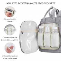 Front view of the BelleMa bag & 3 bottle holders.