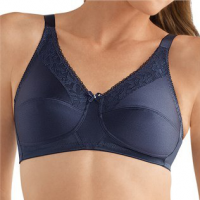 Amoena Nancy Bra in Dark Blue on Model