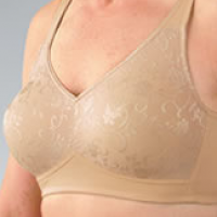 Classique 40B Natural Nude Lace Post Mastectomy Wire Free Bra Style #769 