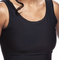Wear Ease 912 Short Slimmer Compression Camisole Black
