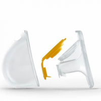 The hands-free flanges that come apart in three pieces.