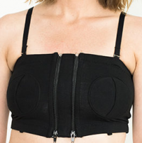 Simple Wishes Signature Hands Free Breast Pump Bra Black