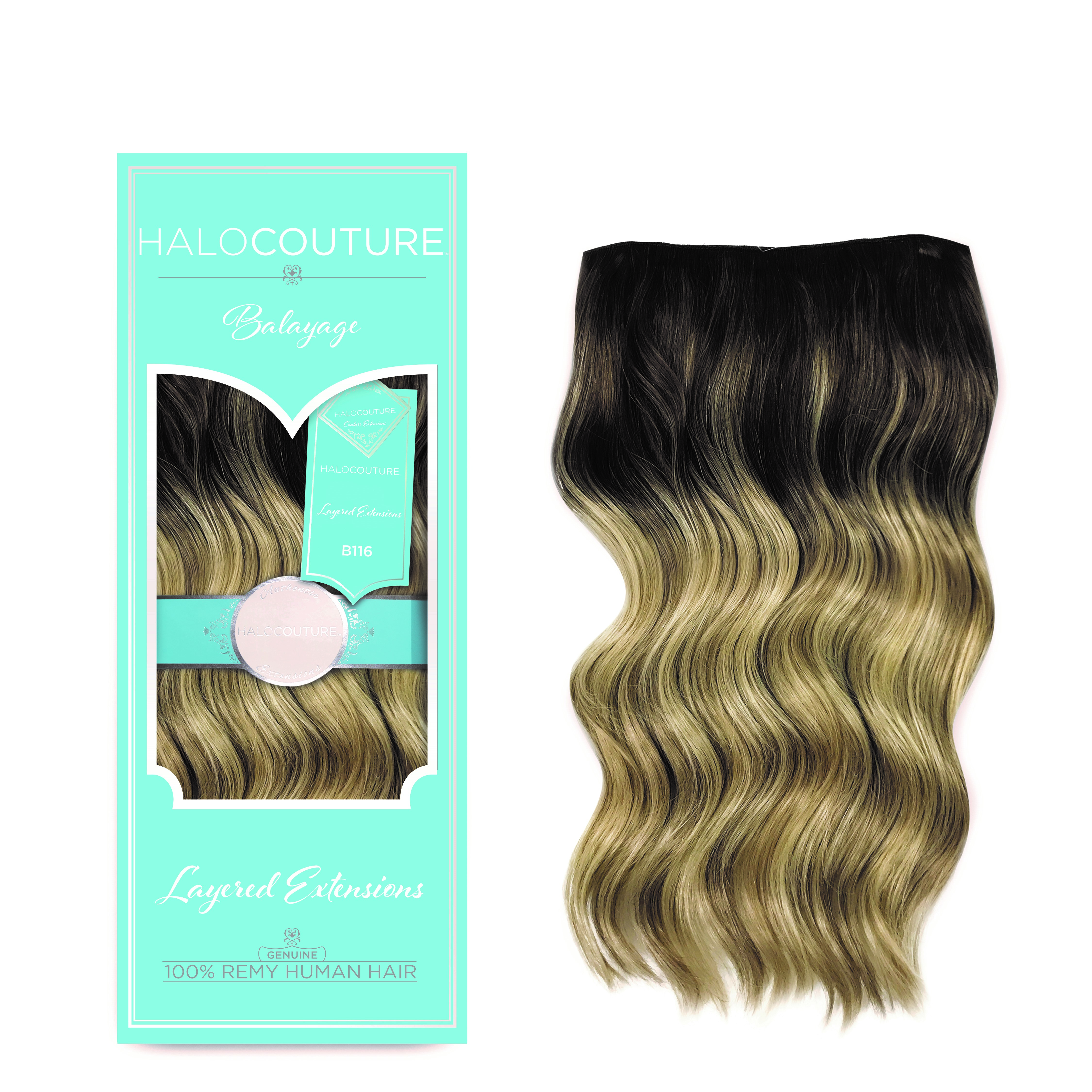Wigs by HaloCouture Baylayage Layered Halo Packaging